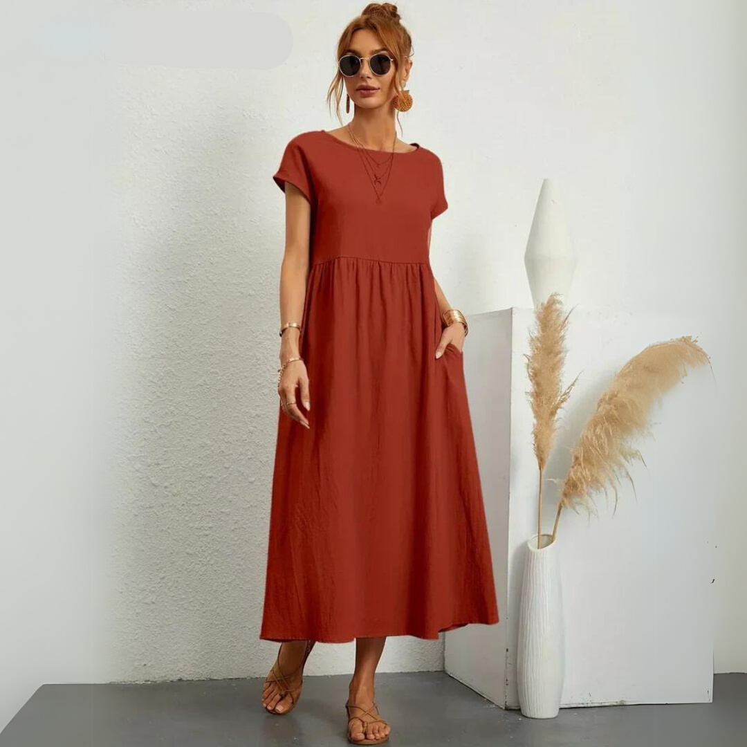 Portman™ | Pure Cotton Casual Midi Dress