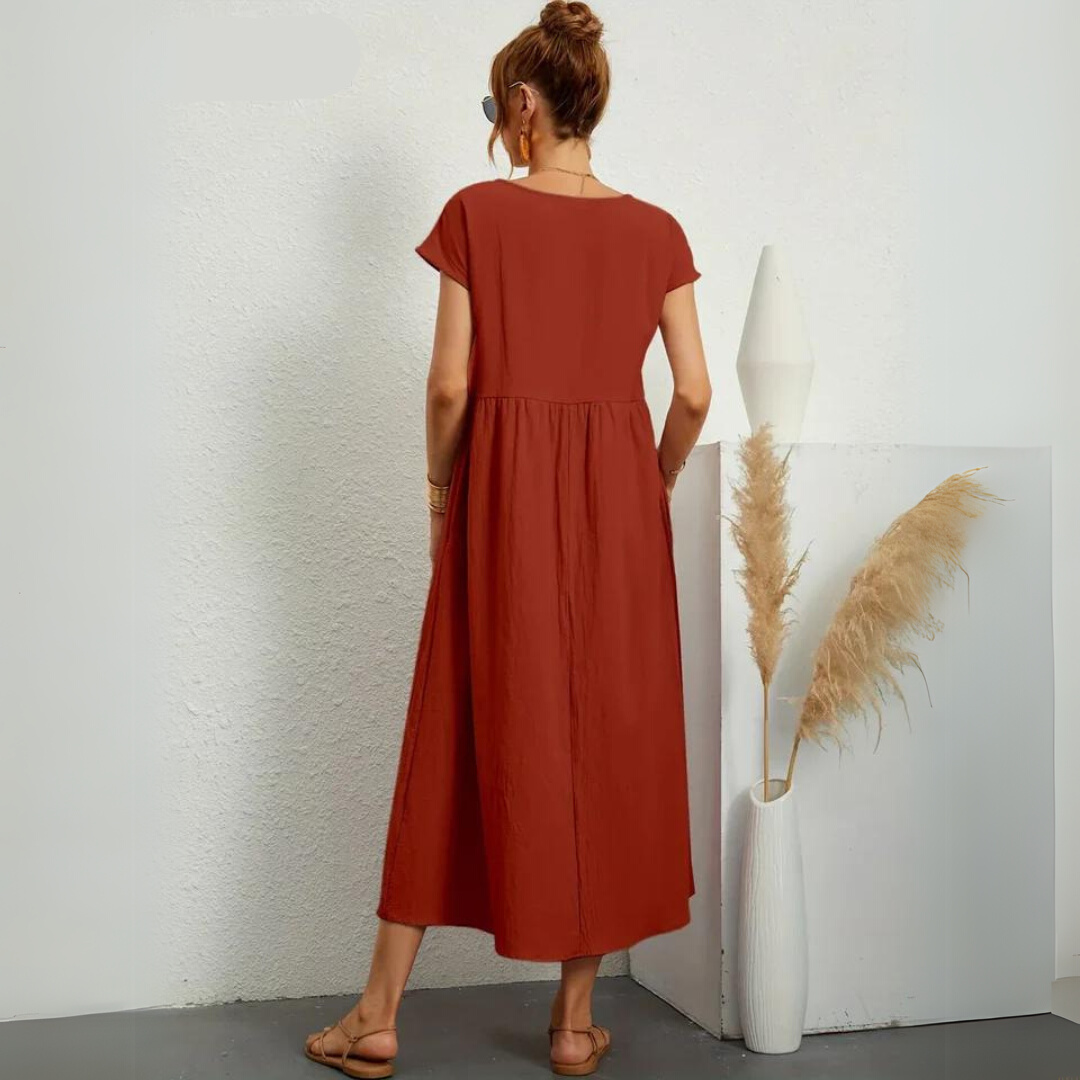 Portman™ | Pure Cotton Casual Midi Dress