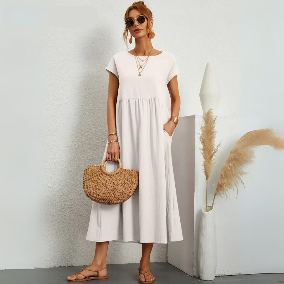 Portman™ | Pure Cotton Casual Midi Dress