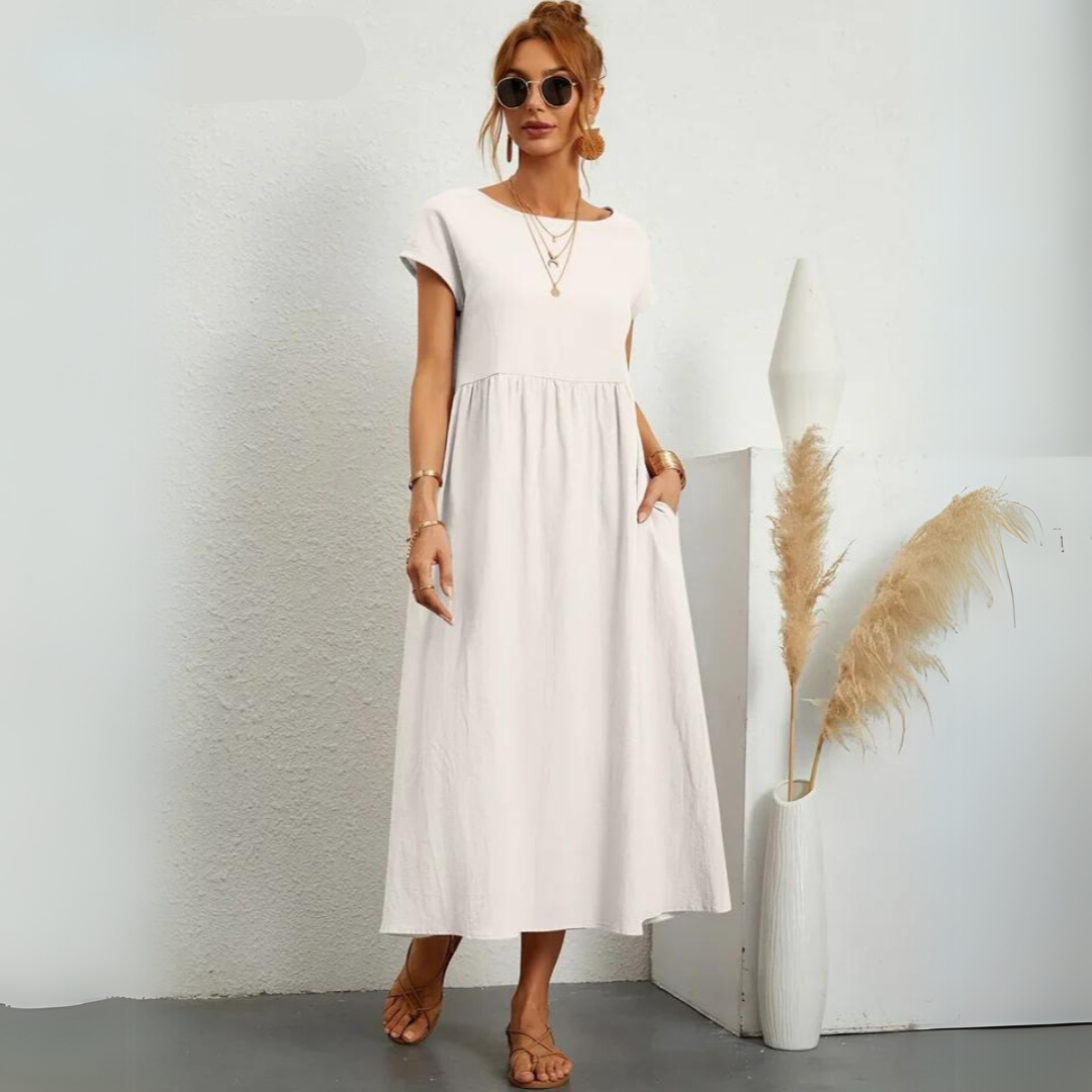 Portman™ | Pure Cotton Casual Midi Dress