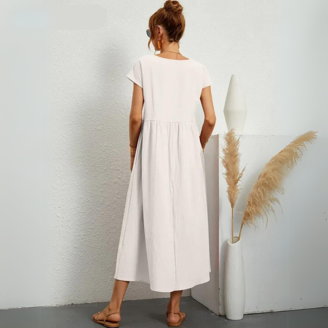 Portman™ | Pure Cotton Casual Midi Dress