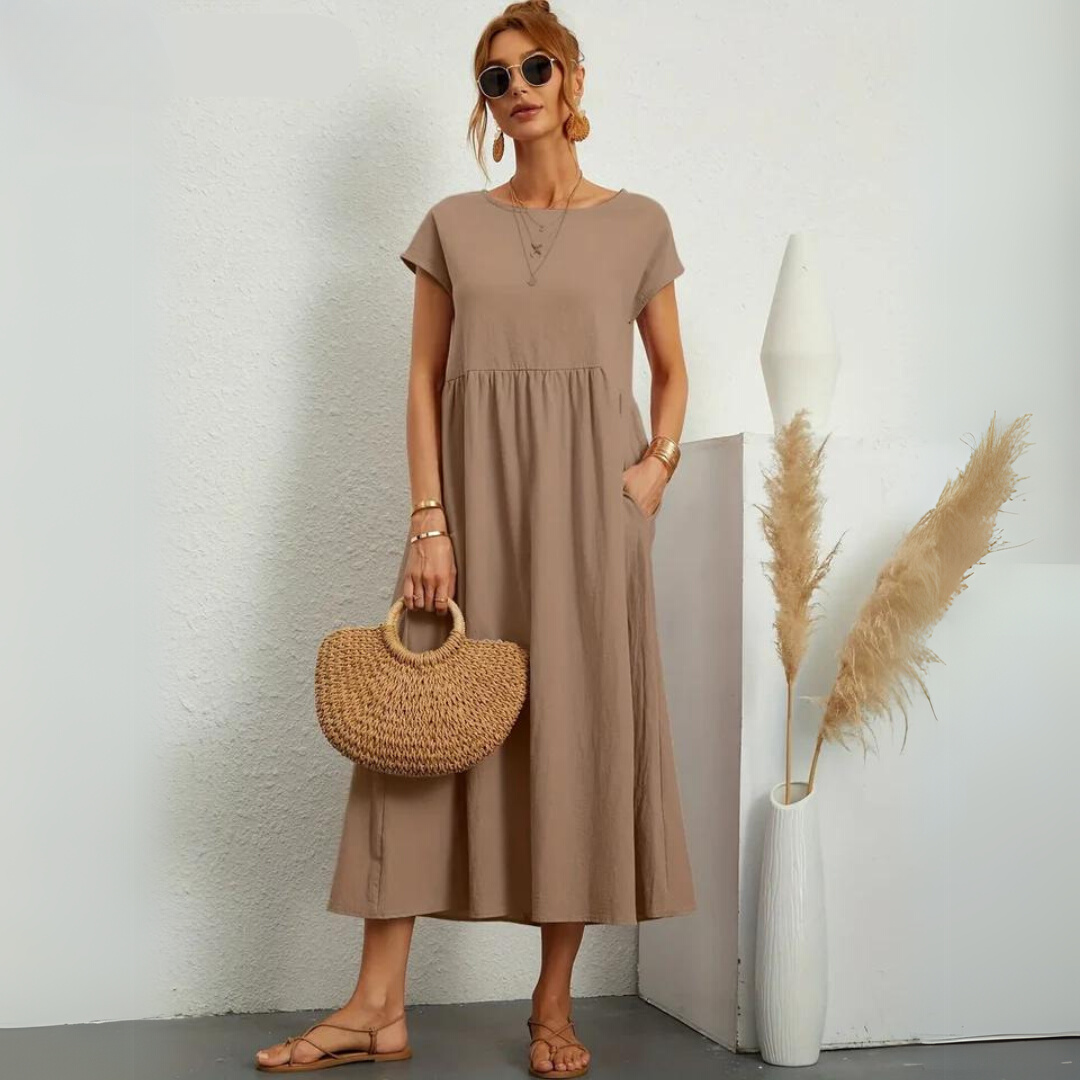 Portman™ | Pure Cotton Casual Midi Dress