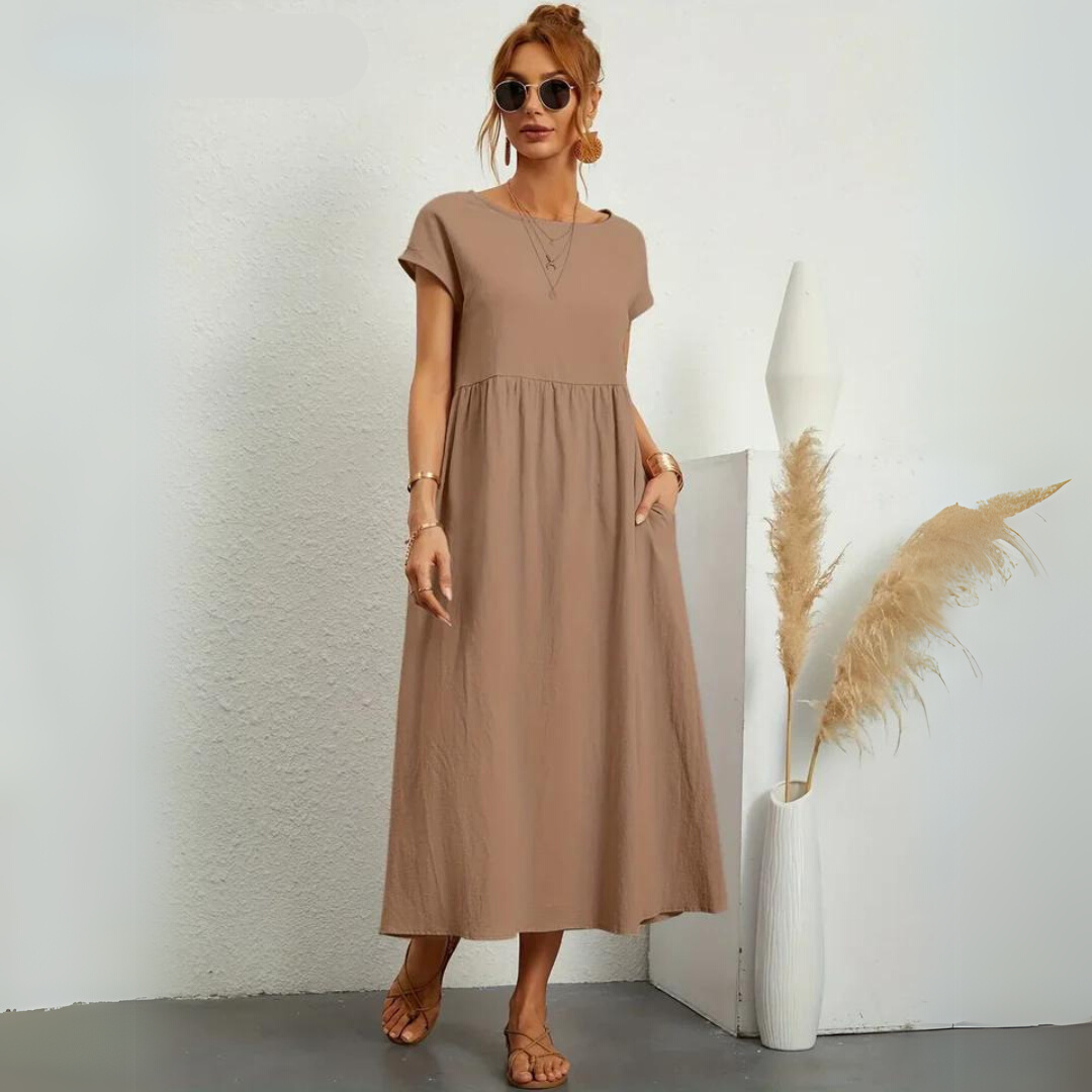 Portman™ | Pure Cotton Casual Midi Dress