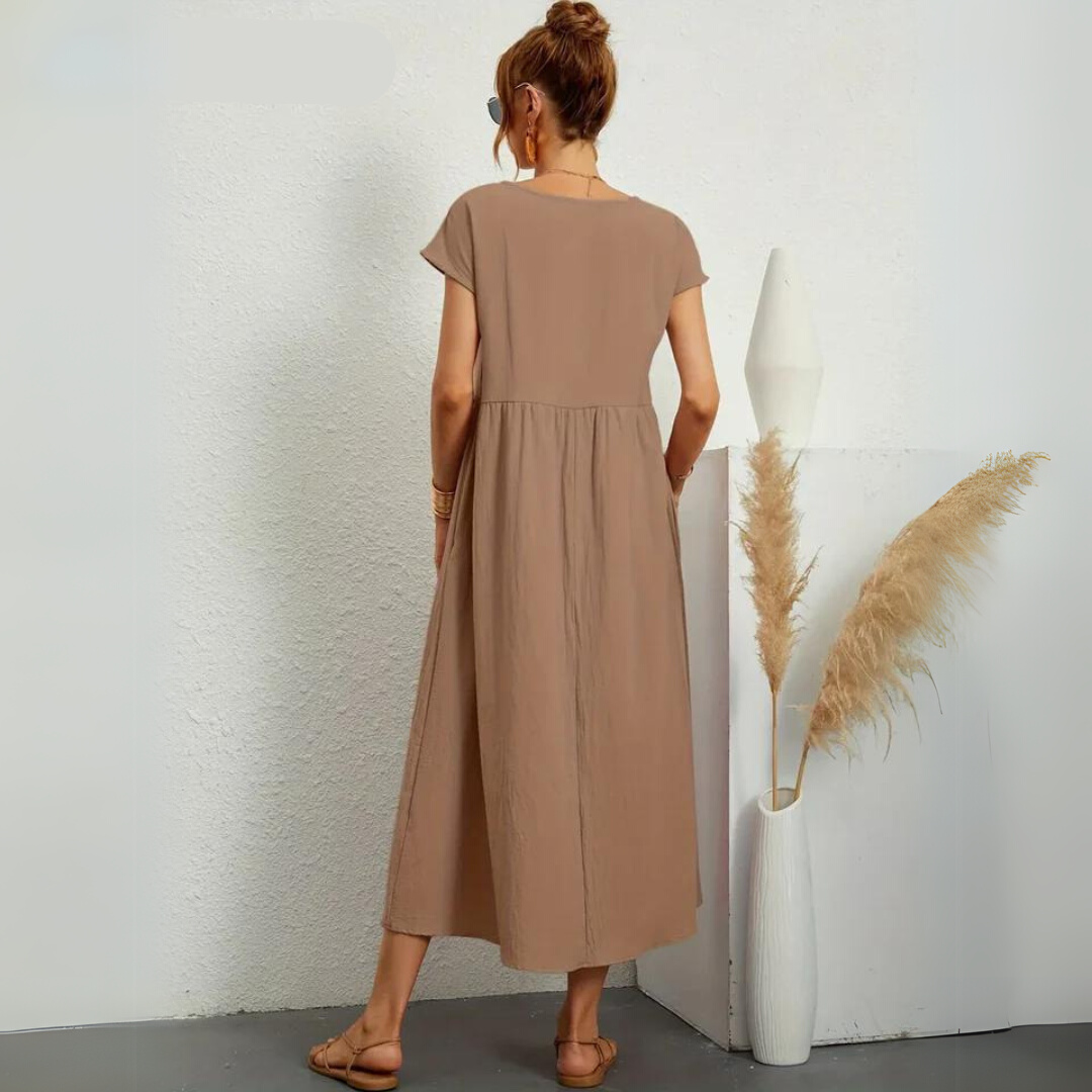 Portman™ | Pure Cotton Casual Midi Dress