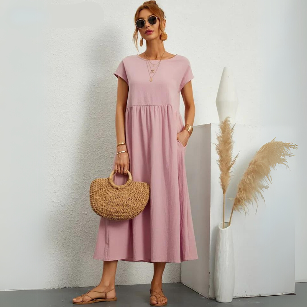 Portman™ | Pure Cotton Casual Midi Dress