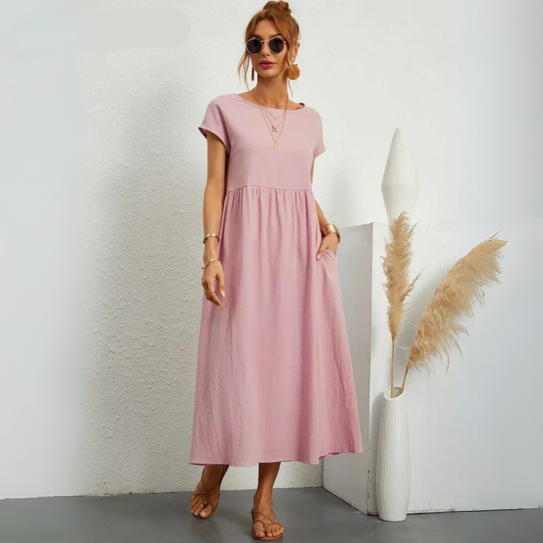 Portman™ | Pure Cotton Casual Midi Dress