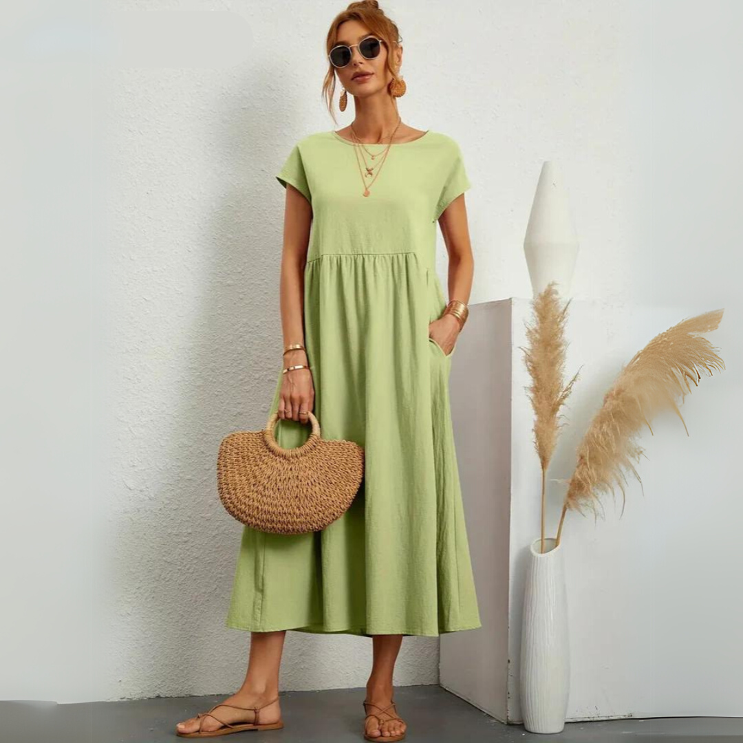 Portman™ | Pure Cotton Casual Midi Dress