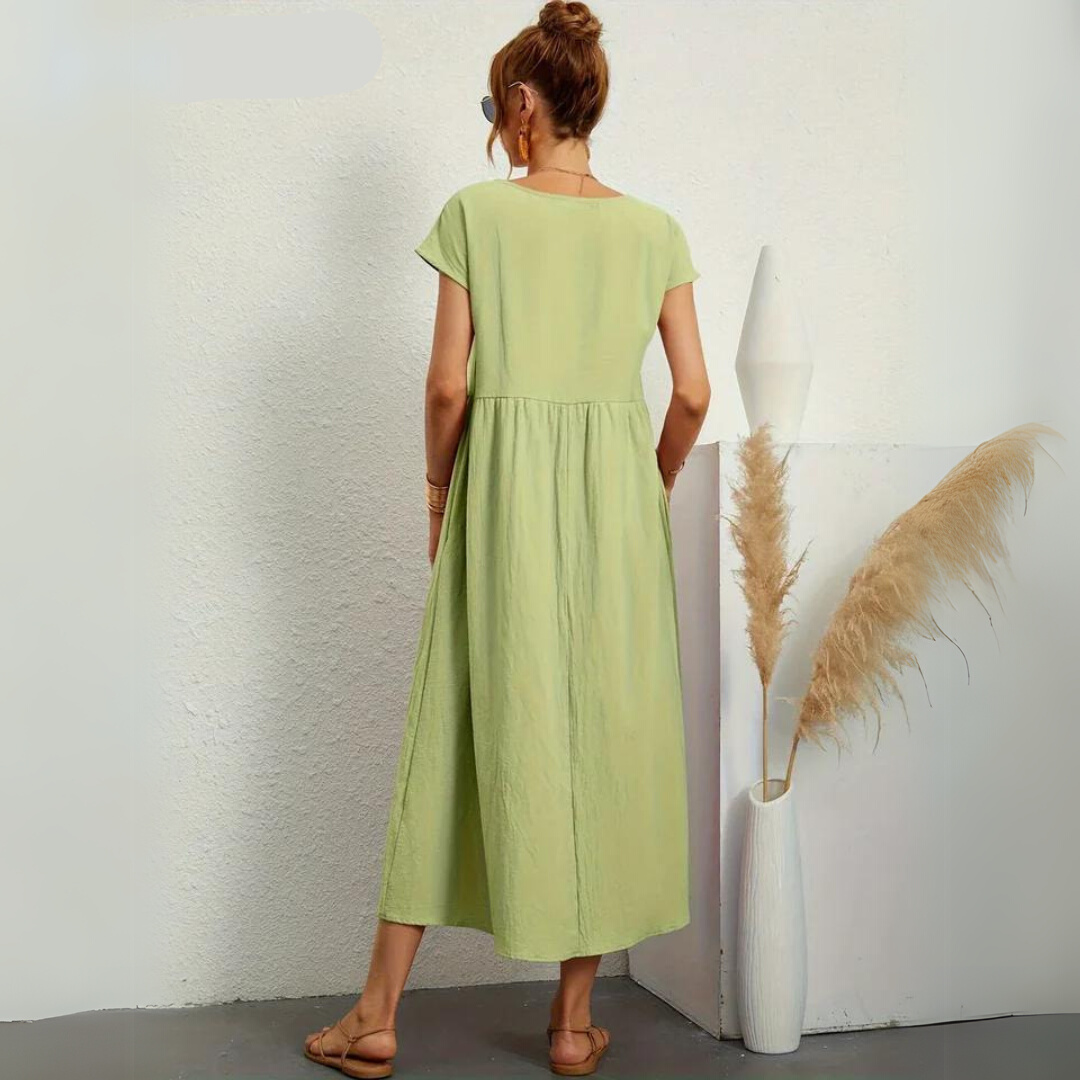 Portman™ | Pure Cotton Casual Midi Dress
