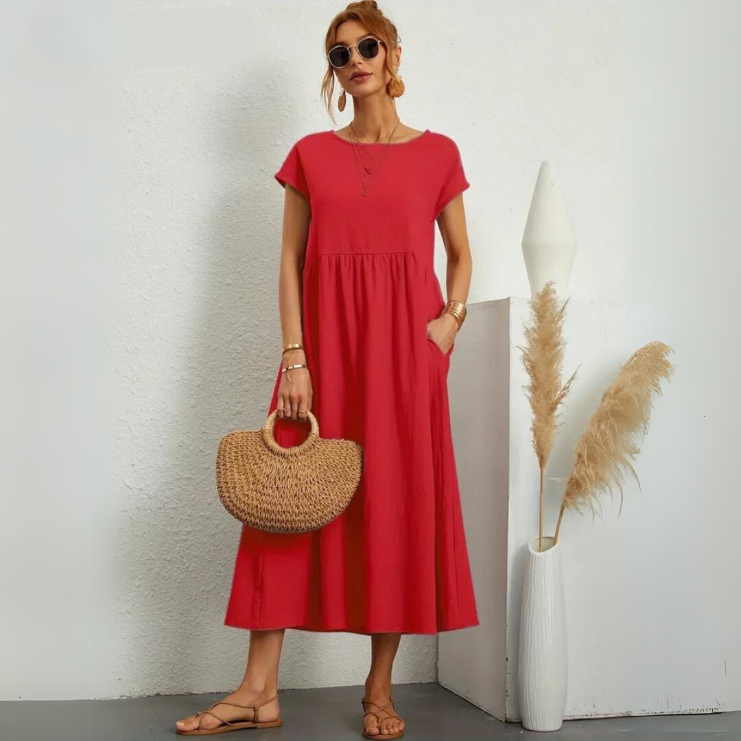 Portman™ | Pure Cotton Casual Midi Dress