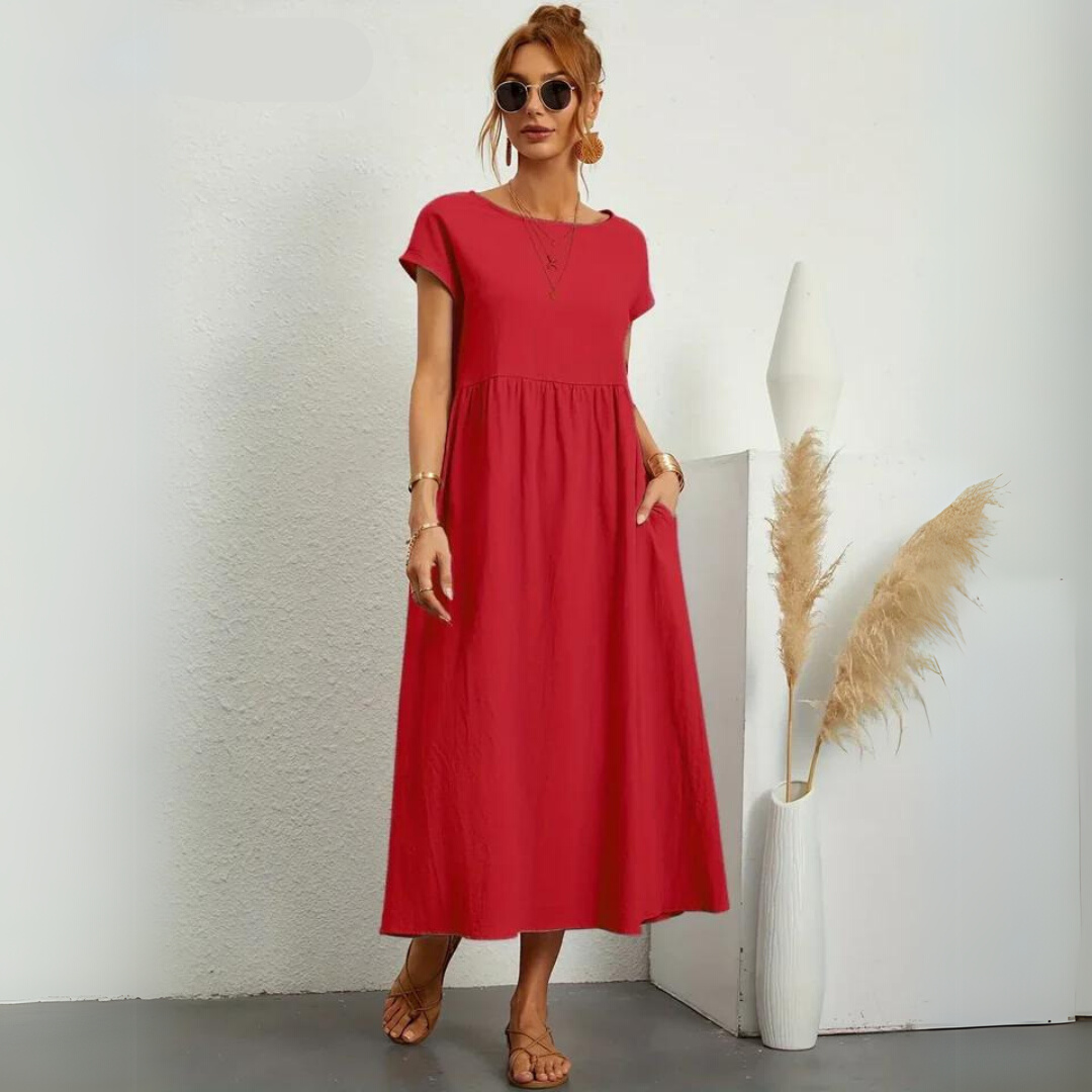 Portman™ | Pure Cotton Casual Midi Dress
