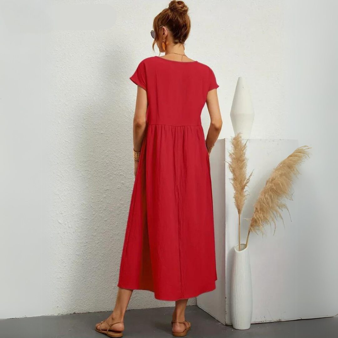 Portman™ | Pure Cotton Casual Midi Dress