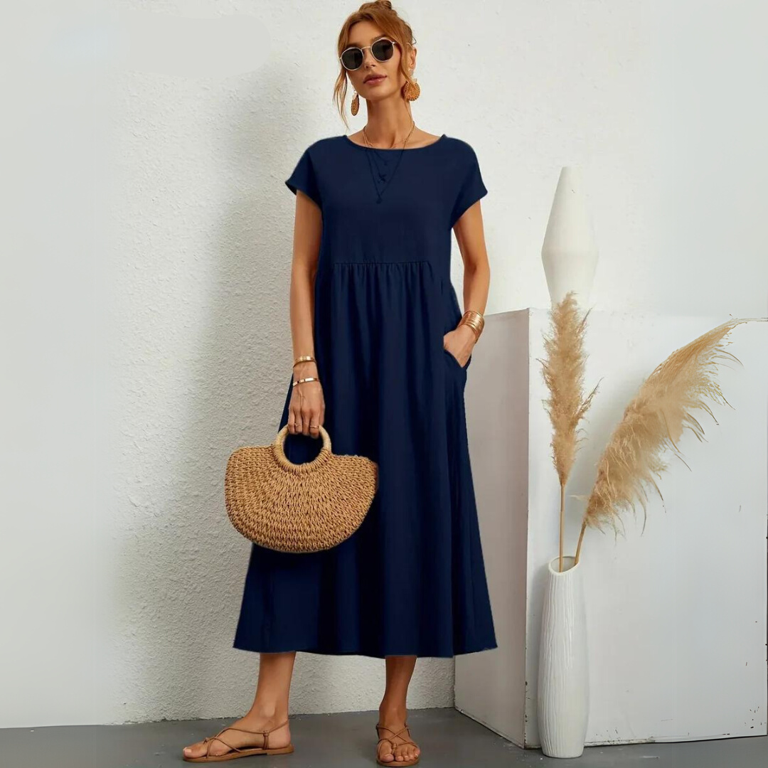 Portman™ | Pure Cotton Casual Midi Dress