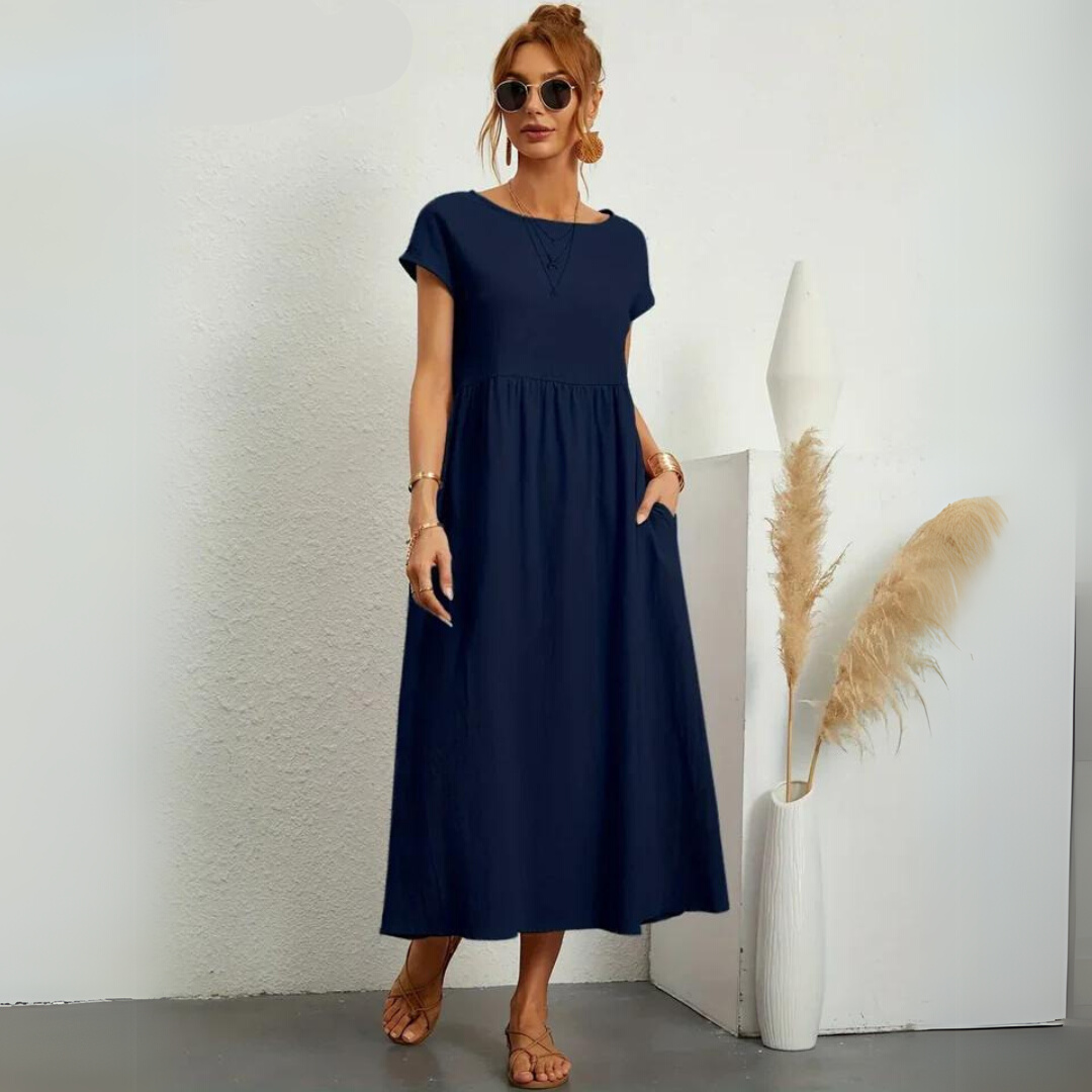 Portman™ | Pure Cotton Casual Midi Dress