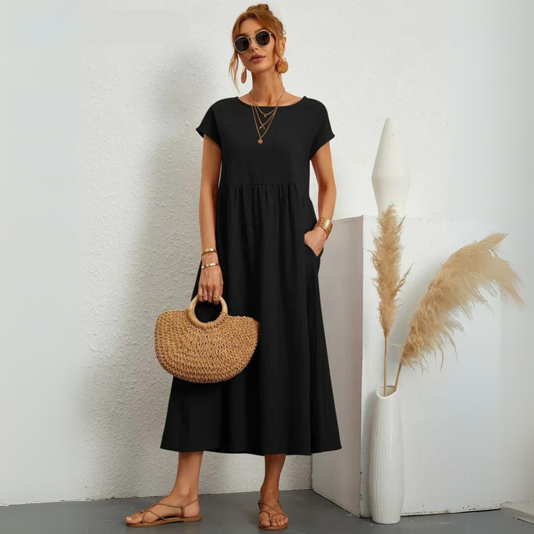 Portman™ | Pure Cotton Casual Midi Dress