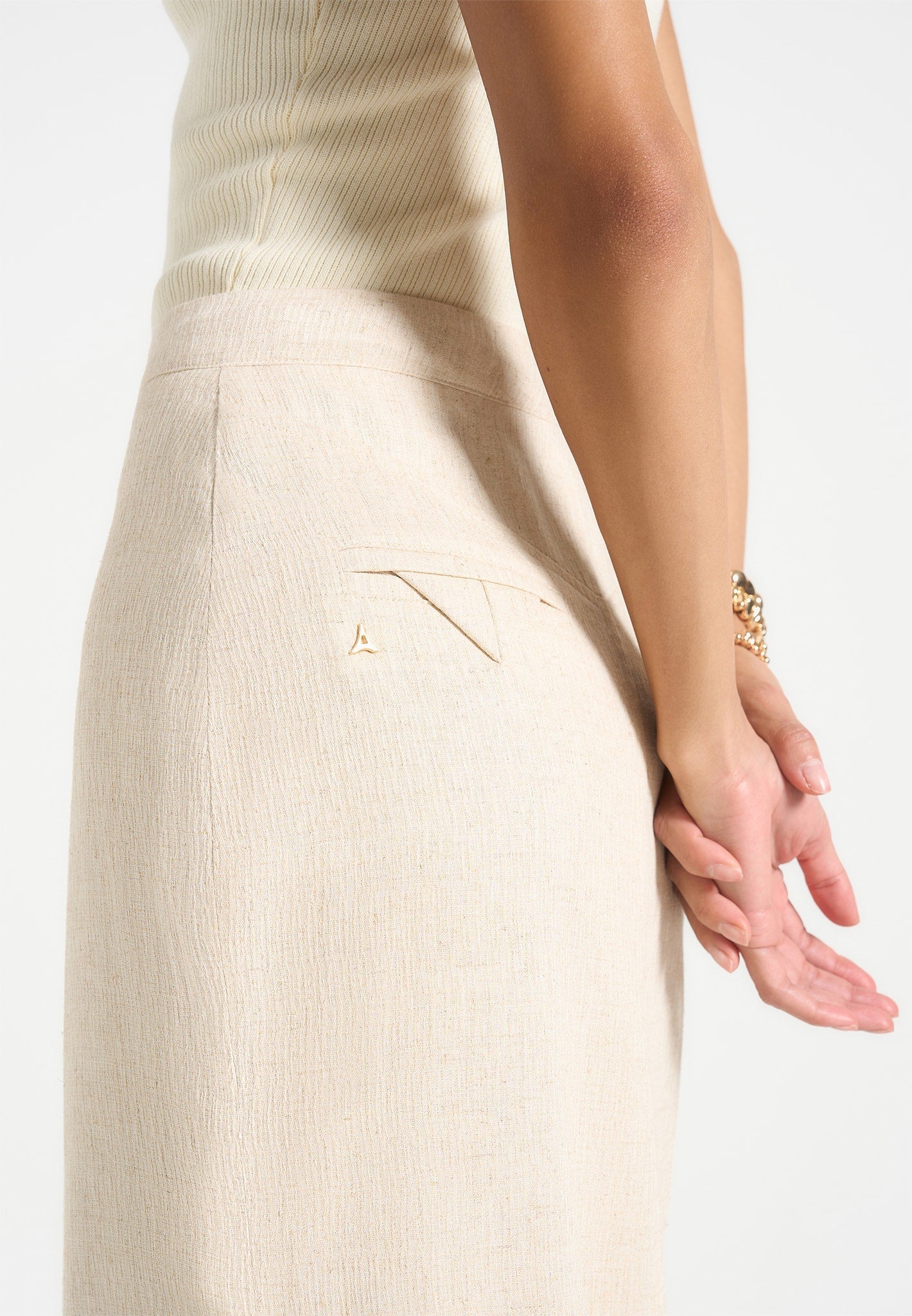 Portman™ | Linen A-Line Skirt