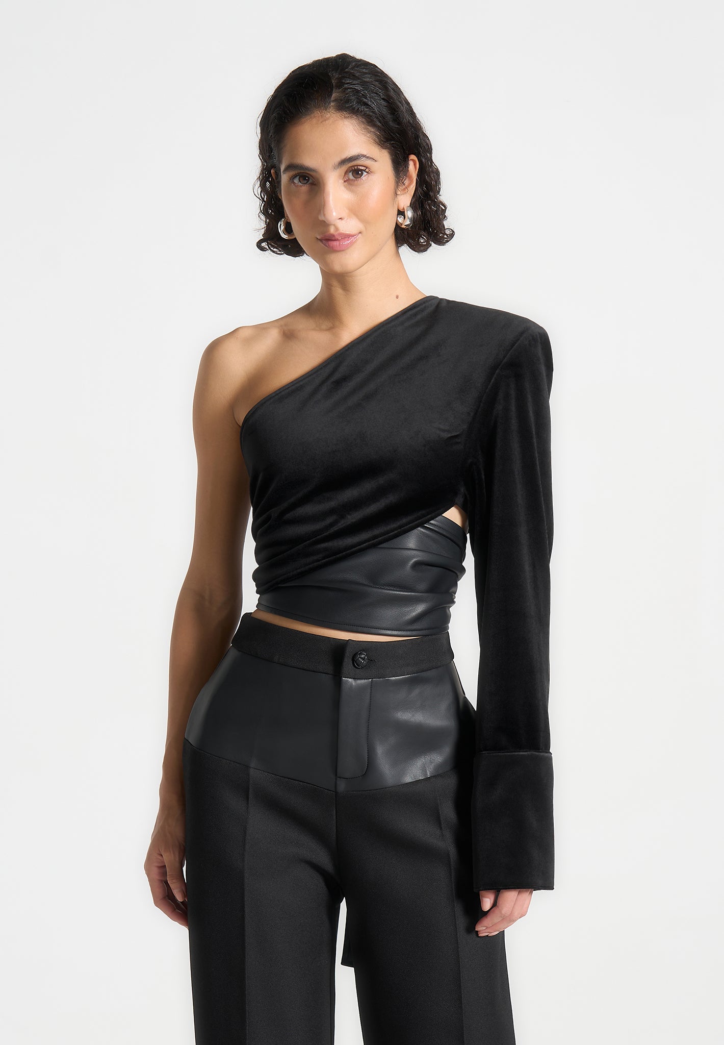 Portman™ | Velour Wrap Top
