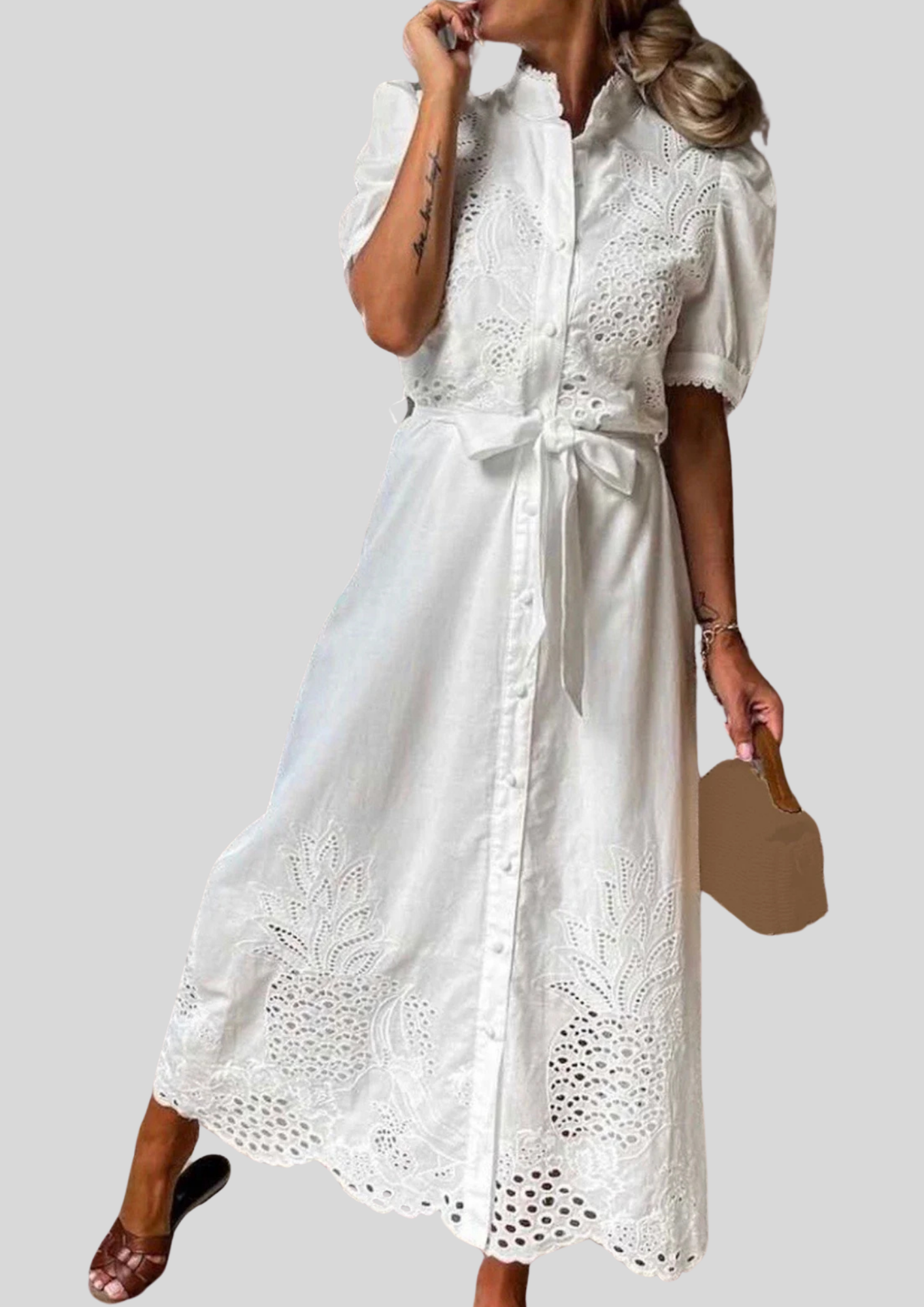 Portman™ | Classic Semi Turtleneck Maxi Dress