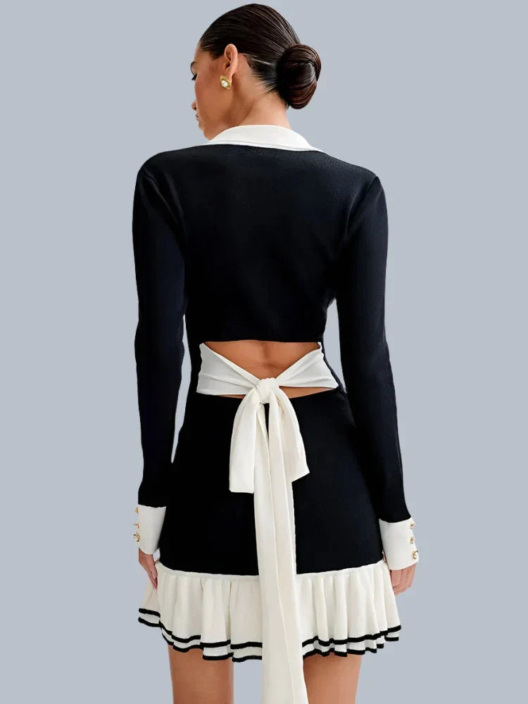 Portman™ | Ruffled Knit Mini Dress