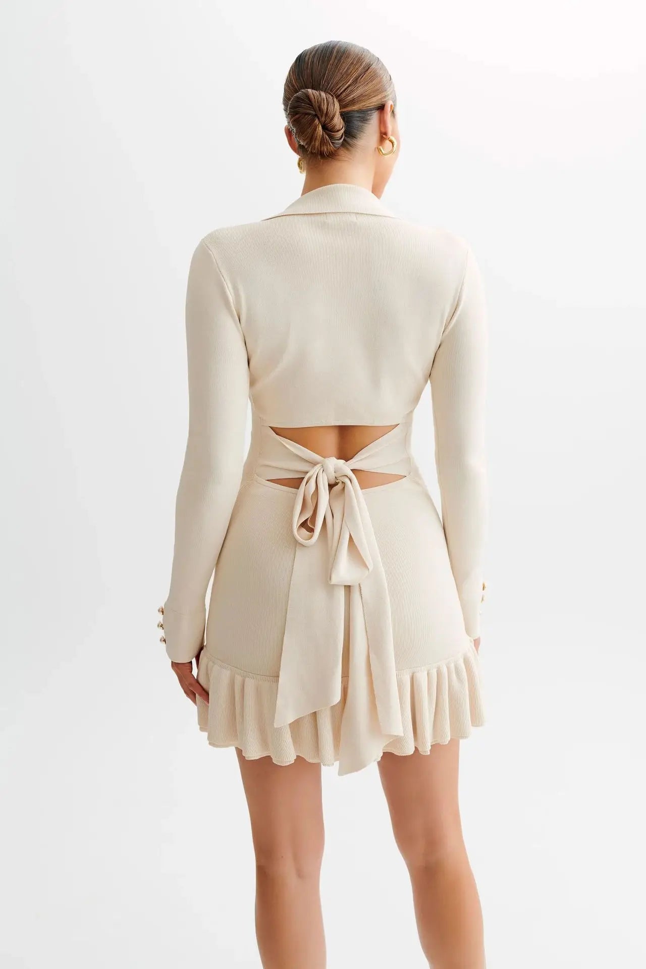 Portman™ | Ruffled Knit Mini Dress