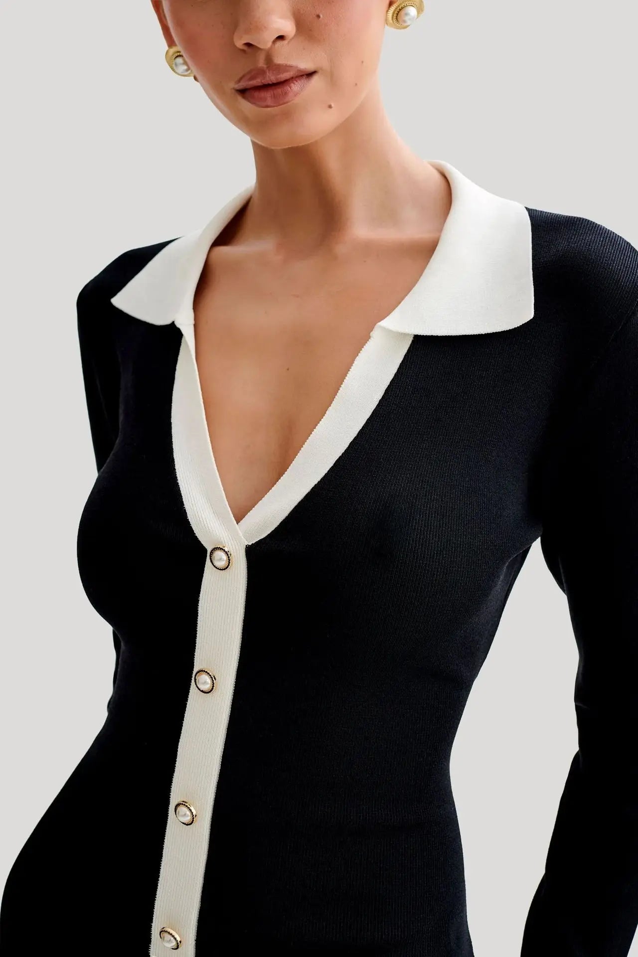 Portman™ | Ruffled Knit Mini Dress