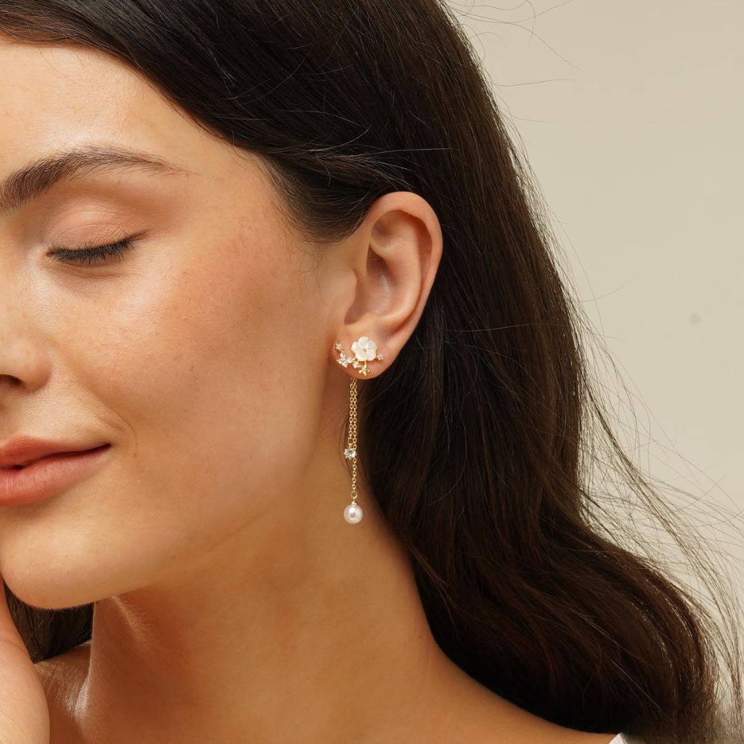 Portman™ | Fleuria Pearl Earrings