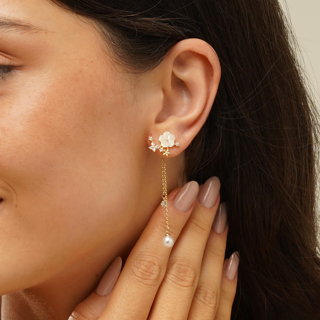 Portman™ | Fleuria Pearl Earrings