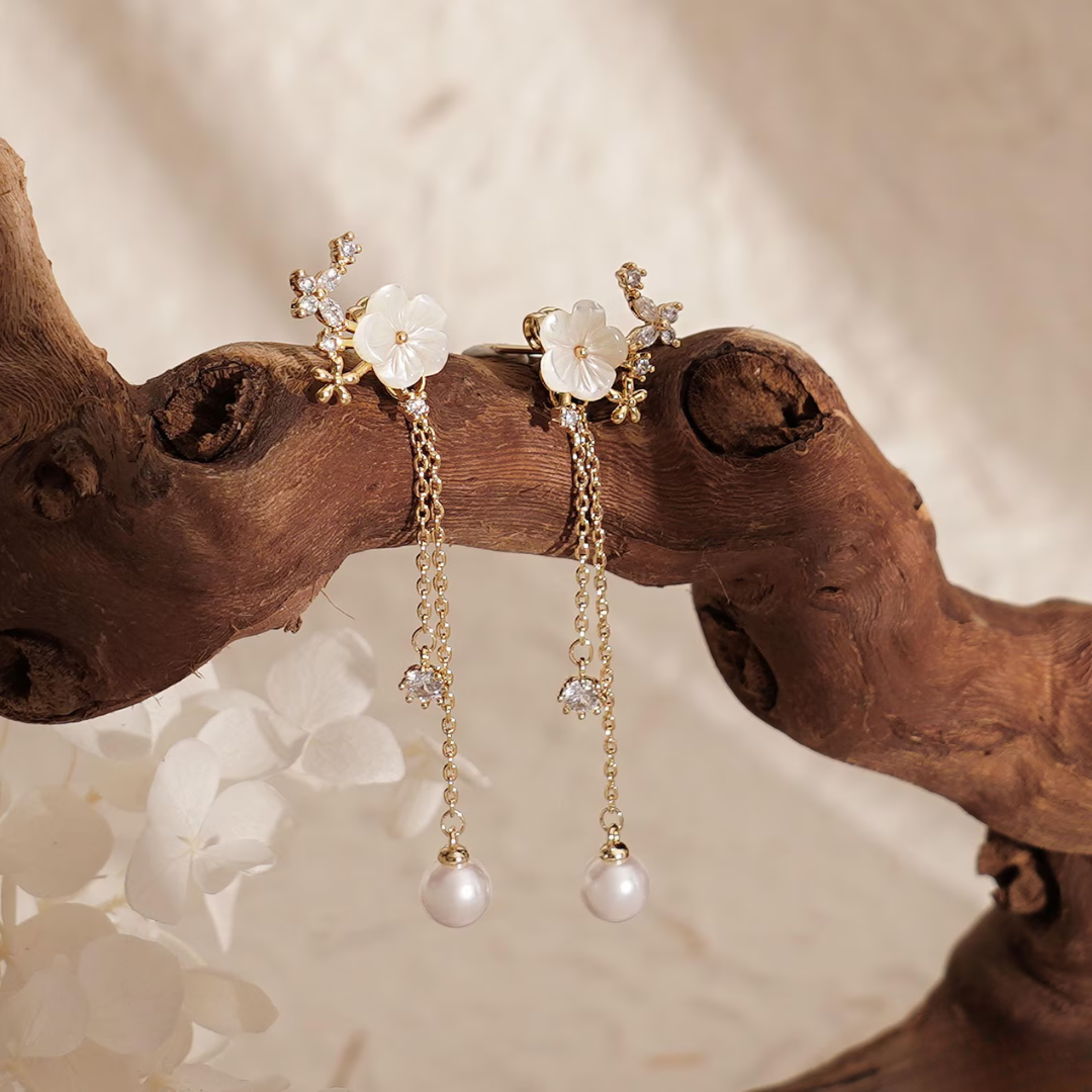 Portman™ | Fleuria Pearl Earrings