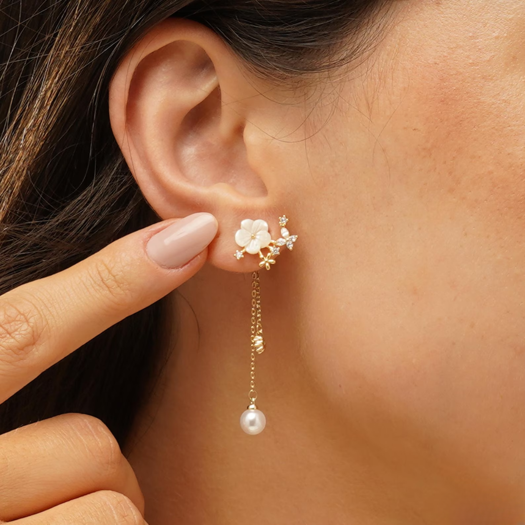 Portman™ | Fleuria Pearl Earrings