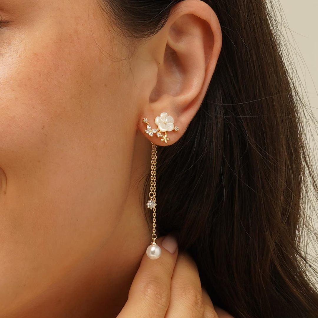 Portman™ | Fleuria Pearl Earrings
