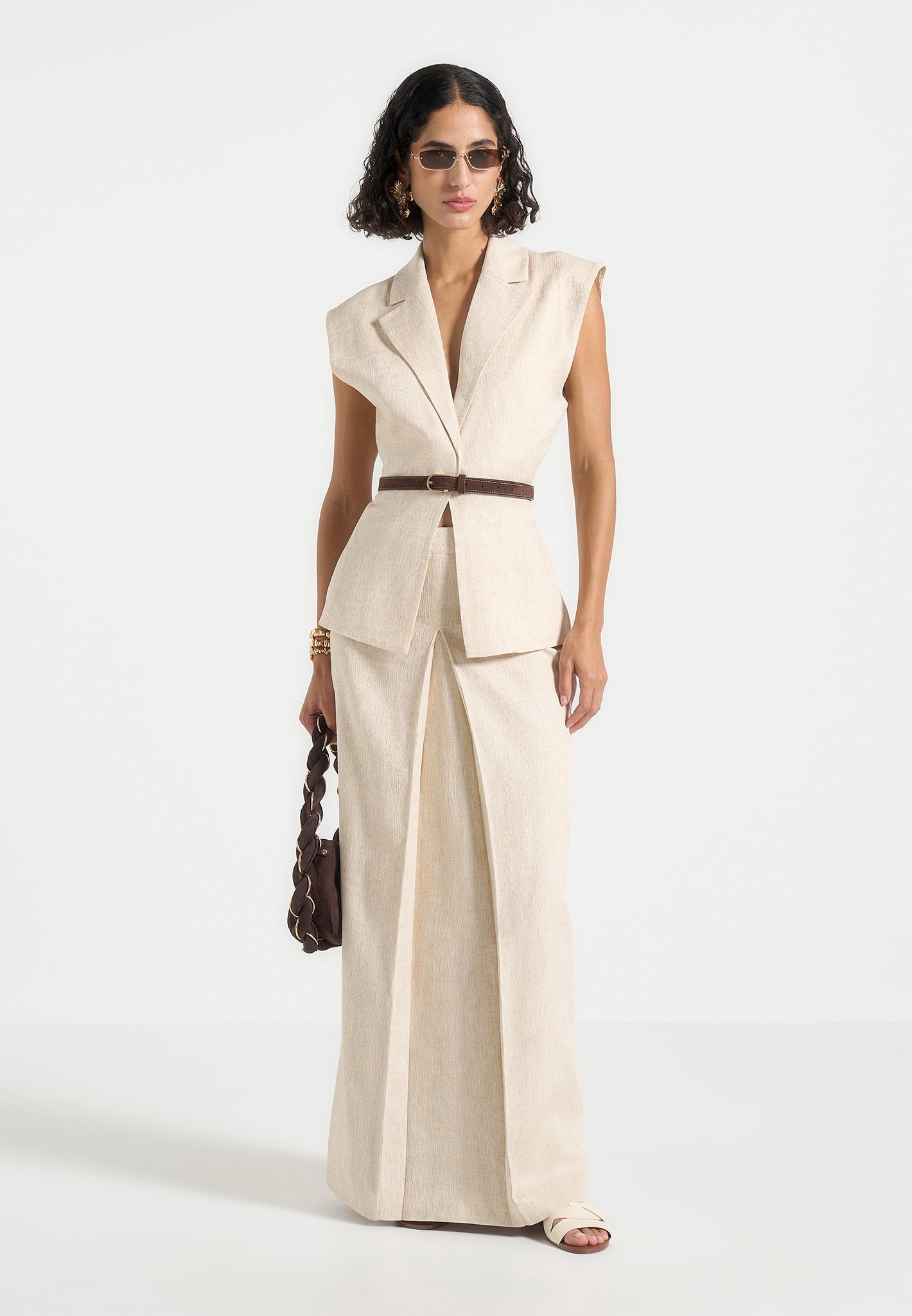 Portman™ | Linen A-Line Skirt