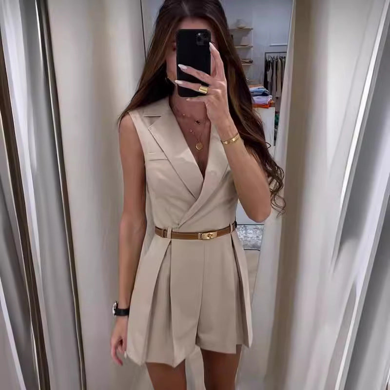 Portman™ | Gwen Tailored Belted Playsuit