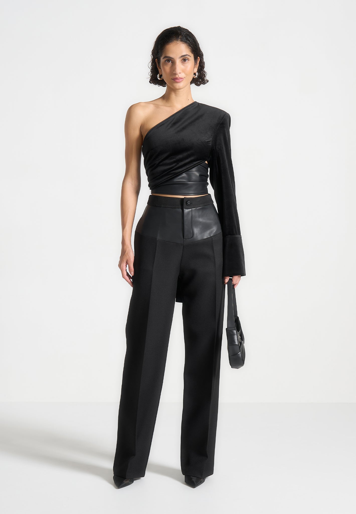 Portman™ | Velour Wrap Top