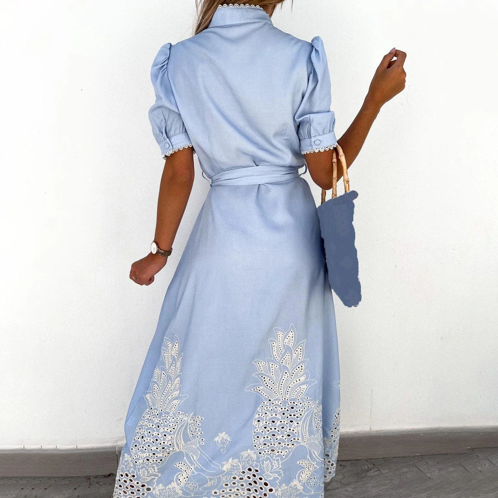 Portman™ | Classic Semi Turtleneck Maxi Dress
