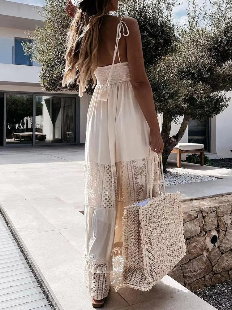 Portman™ | Casual Lace Sleeveless Maxi Dress