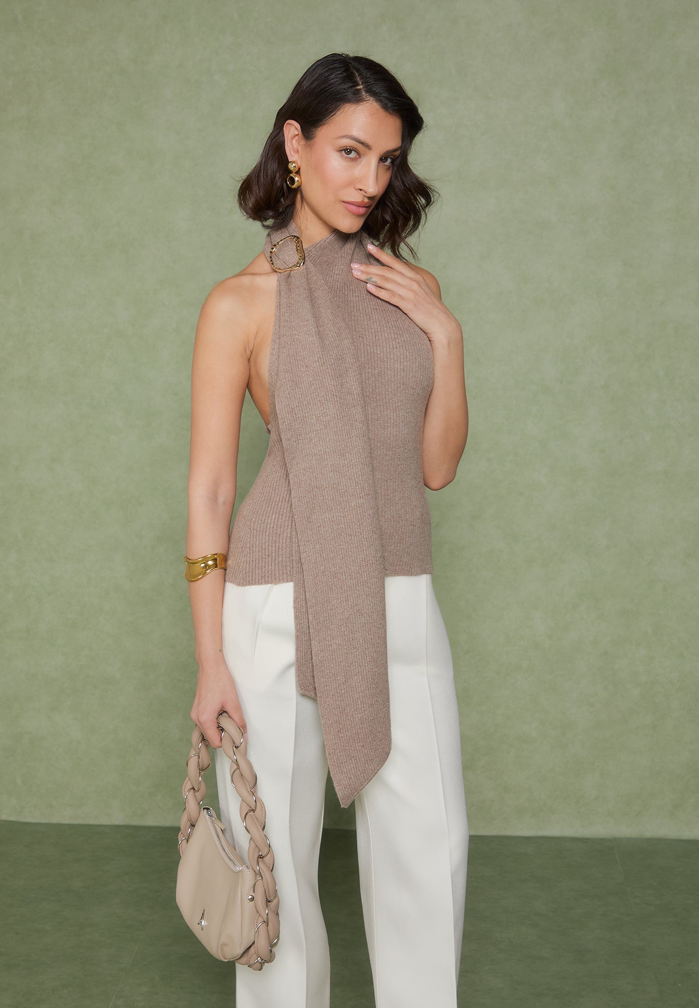 Portman™ | Draped Halterneck Top