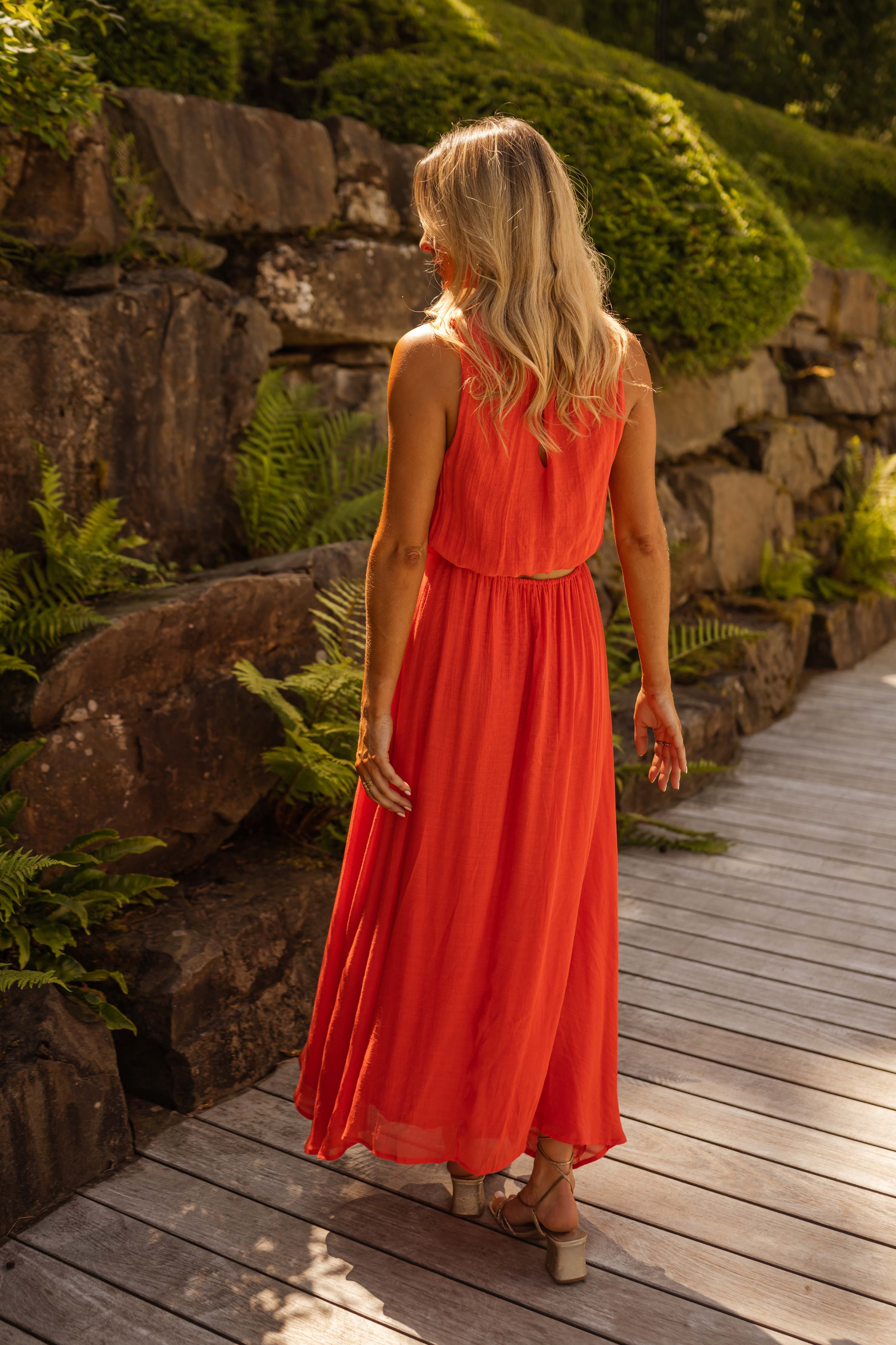 "Portman™ | The Summer Dress in Vibrant Orange"