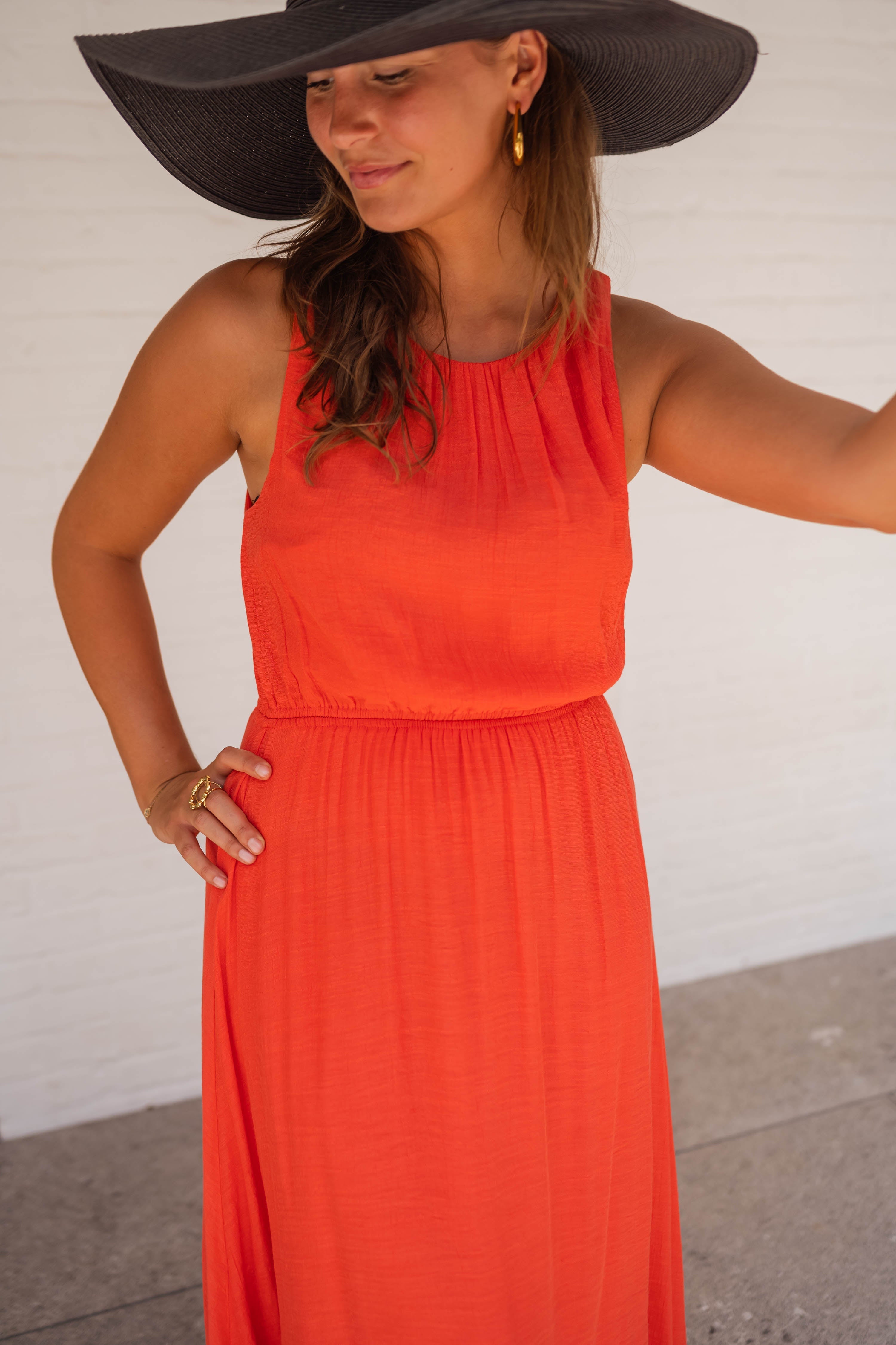 "Portman™ | The Summer Dress in Vibrant Orange"
