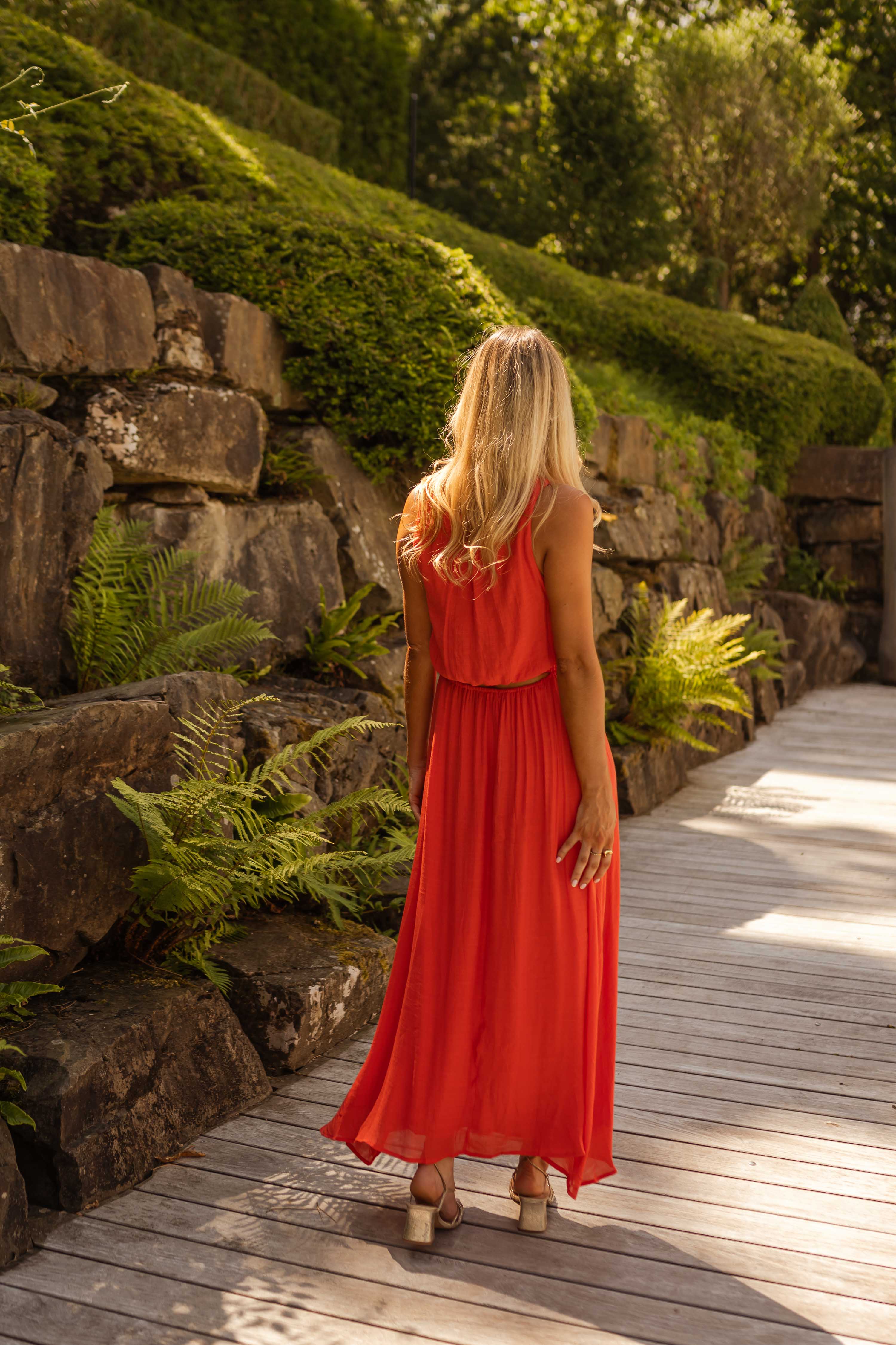 "Portman™ | The Summer Dress in Vibrant Orange"