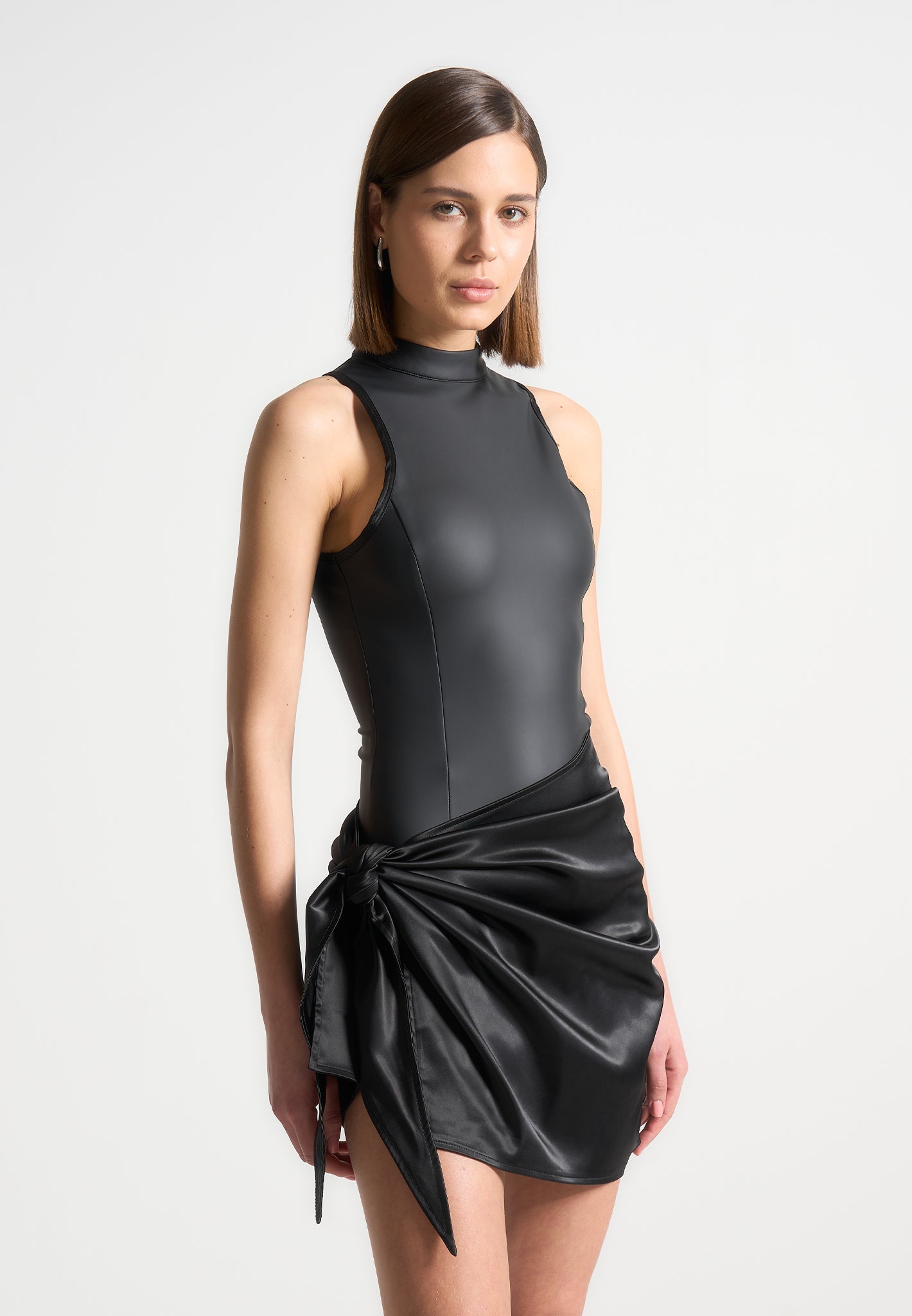 Portman™ | Satin Wrap Bodycon